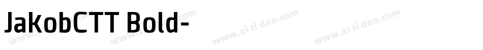JakobCTT Bold字体转换
